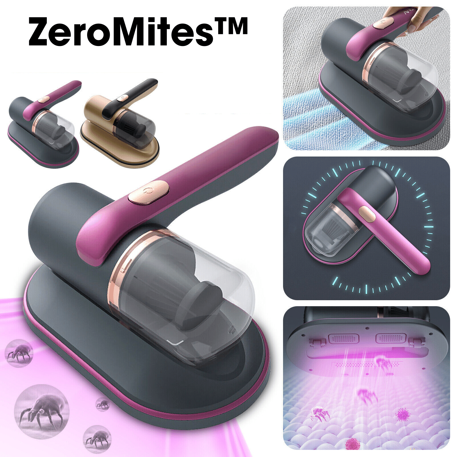 ZeroMites™ 10000Pa højfrekvensstøvsuger